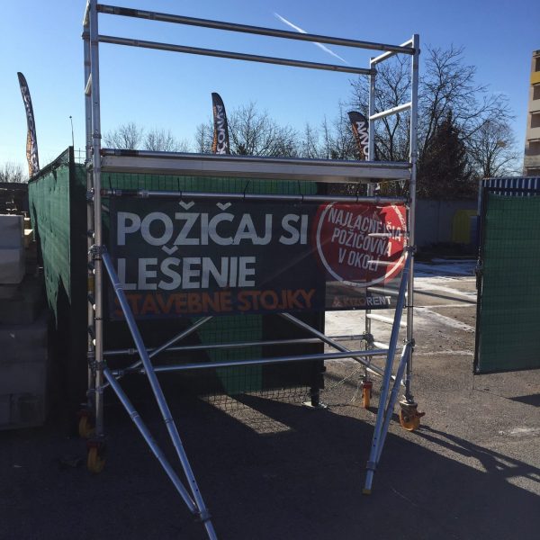 Pojazdové hliníkové lešenie šírka 1,3m